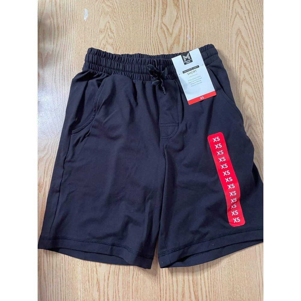 B95 New Mens or Boys Members Mark Super Soft Shorts with Zippered Pocket size Xs
